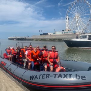 a group of people on a boat